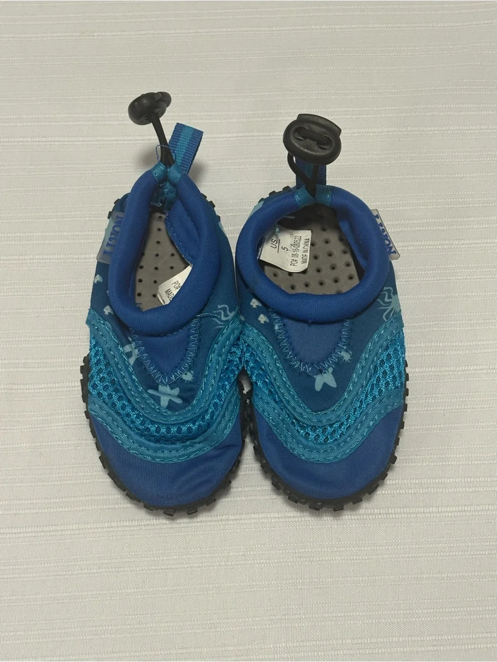 Norty Blue Toddler Water Shoes Size 5